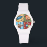 Montre Voiture, Jersey, Football et Kit Drum<br><div class="desc">Qu'est-ce qu'une voiture,  un football,  un maillot et un kit batterie ont en commun ? Ils apparaissent chacun dans cette grande impression de Megan Meagher. Ce serait un cadeau extraordinaire pour un enfant ou un adulte qui est encore un enfant à coeur. Commandez une copie aujourd'hui !</div>