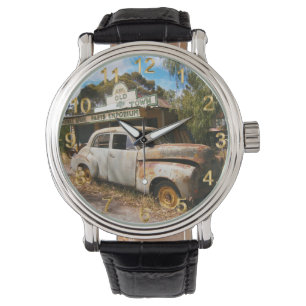 Montre Voiture Vintage Et Garage, Mens Wristwatch