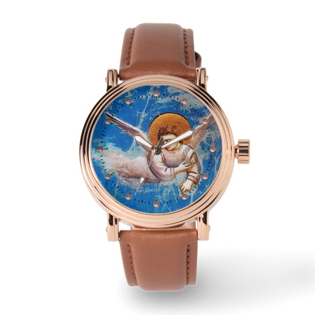 MONTRE VOL D'ANGE DE NOËL DANS LE CIEL BLEU (Recto)