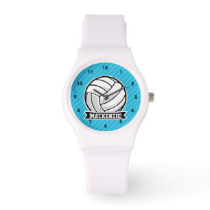 Montre Volley-ball ; Bleu ciel