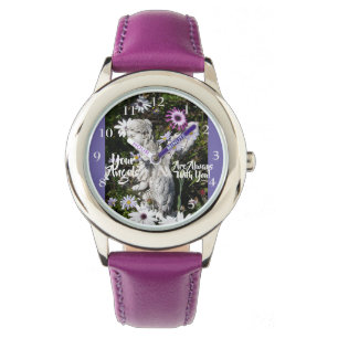 Montre Vos anges sont avec vous Purple Girls Nom Regarder