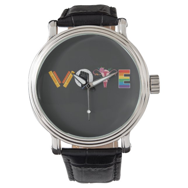 Montre VOTE Books Uterus LGBT Support (devant)