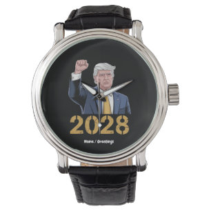 Montre Vote Donald Trump 2028 Pro Trump USA Drapeau