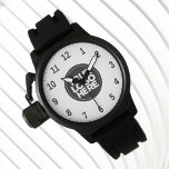 Montre Votre logo d'entreprise Simple Professional<br><div class="desc">Créez votre propre logo d'entreprise Simple Professional Watch ! Ajoutez le logo,  la photo ou toute image de votre entreprise. Un design épuré et moderne en noir et blanc,  entièrement personnalisable,  pour un look clair et élégant.</div>