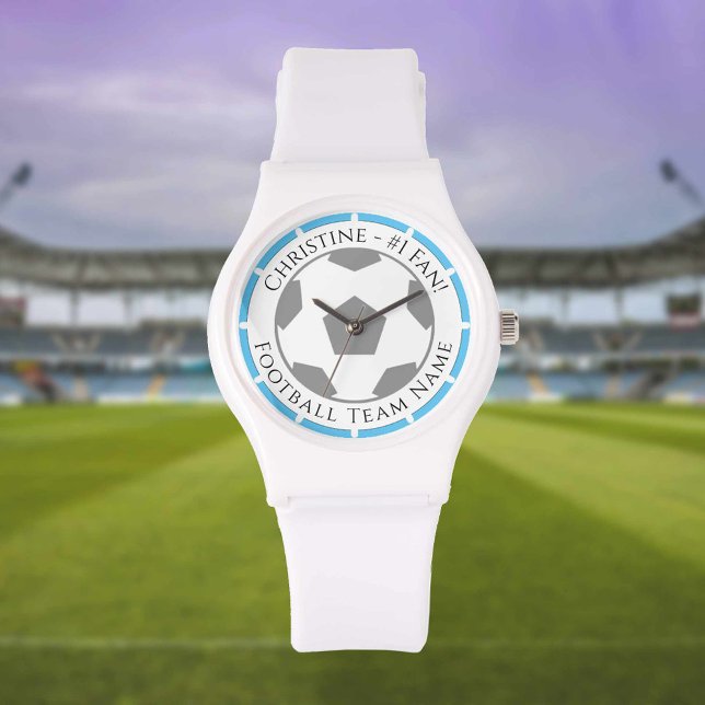 Montre Votre nom plus Football Team Nom Veille (Créateur téléchargé)