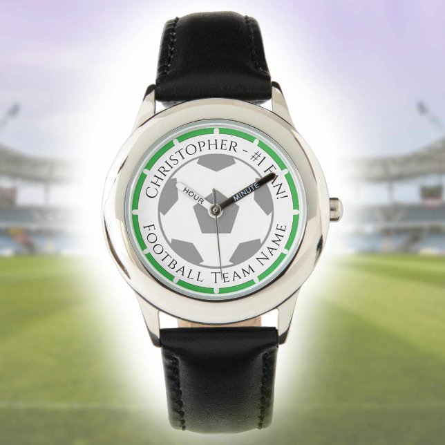 Montre Votre nom plus Football Team Nom Veille (Créateur téléchargé)