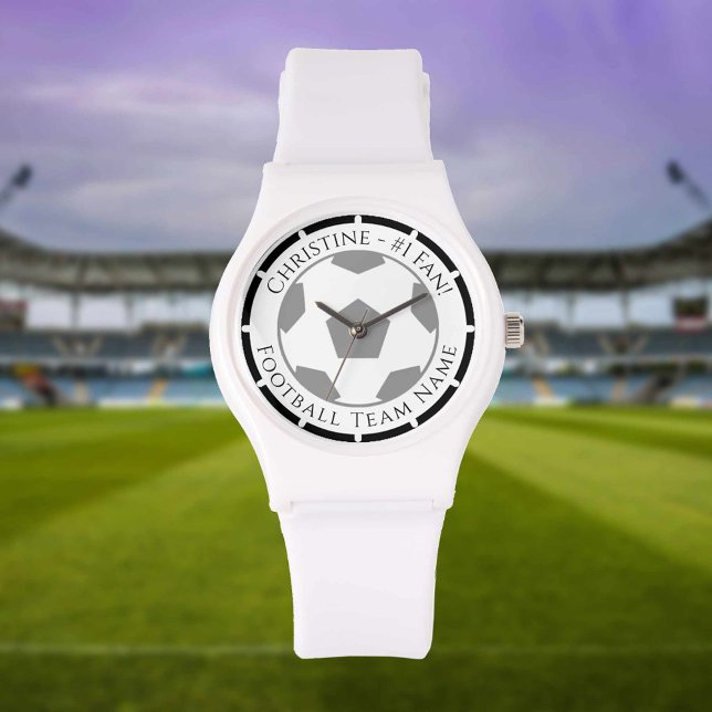 Montre Votre nom plus Football Team Nom Veille (Créateur téléchargé)