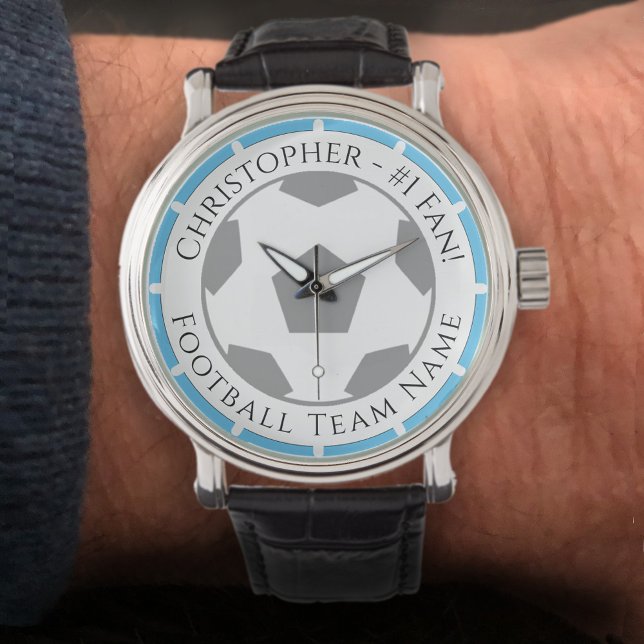 Montre Votre nom plus Football Team Nom Veille (Créateur téléchargé)
