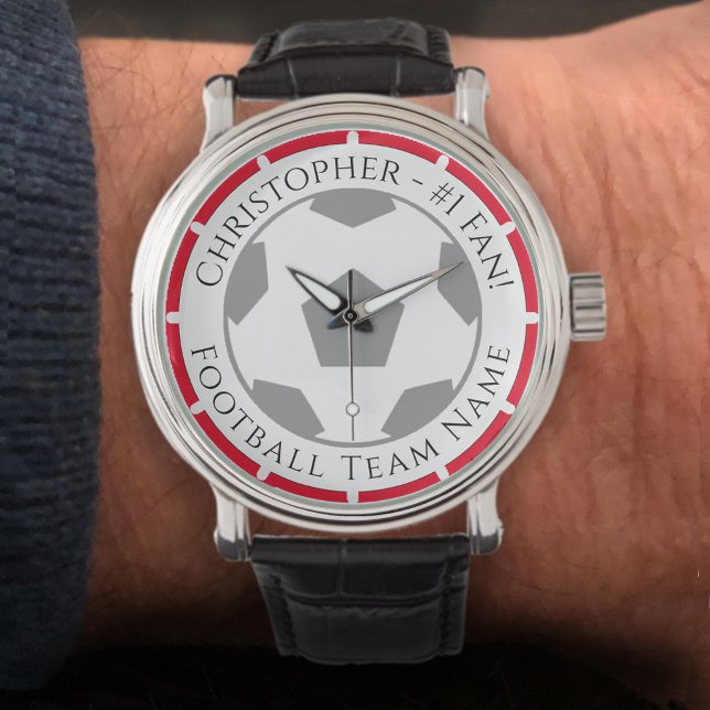 Montre Votre nom plus Football Team Nom Veille (Créateur téléchargé)