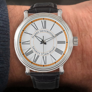 Montre Votre nom plus Sports Nom de l'équipe Veille