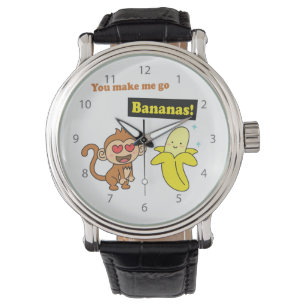 Montre Vous m'incitez à aller des bananes, humour mignon