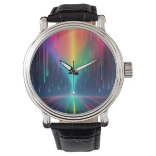 Montre Voyage en goutte arc-en-ciel