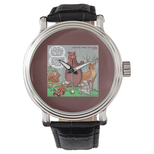 Montre Vue Faune sur le changement climatique (devant)