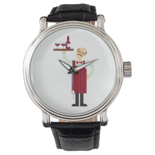 Montre Waiter with wine