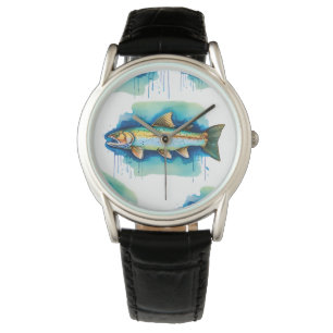 Montre - Watercolor Series : truite/Saumon