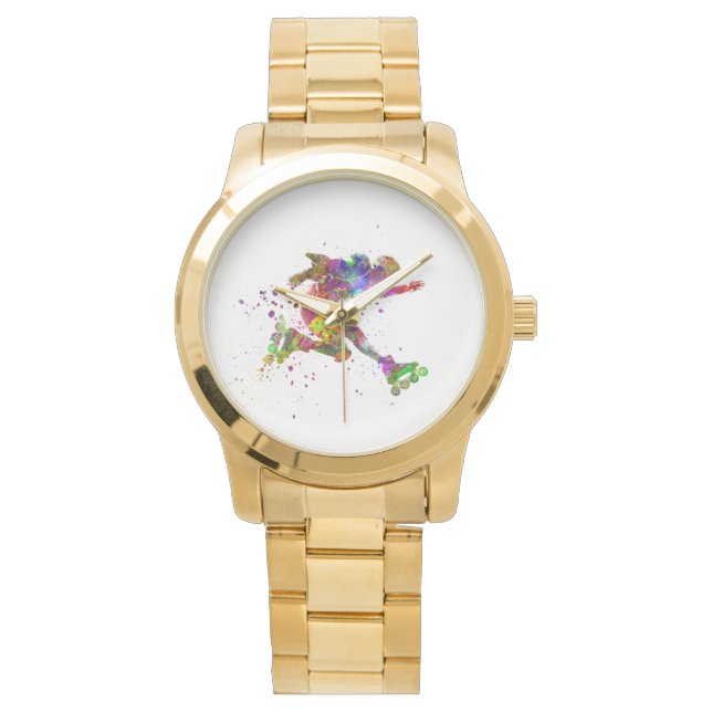 Montre watercolor skater (devant)