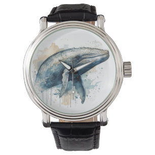 Montre Watercolor Whale Wonder