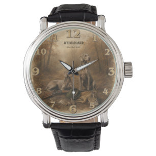Montre Weimaraner – Chasseur de Fantôme Argenté