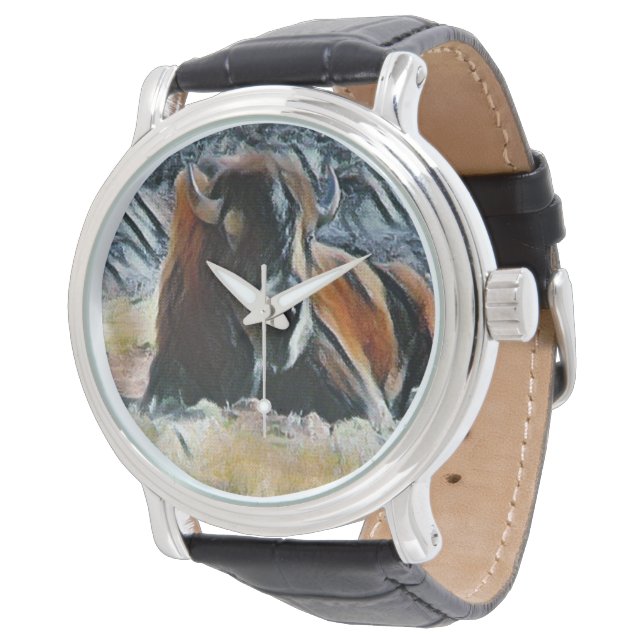 Montre Western Buffalo Photo Art Watch (Incliné)