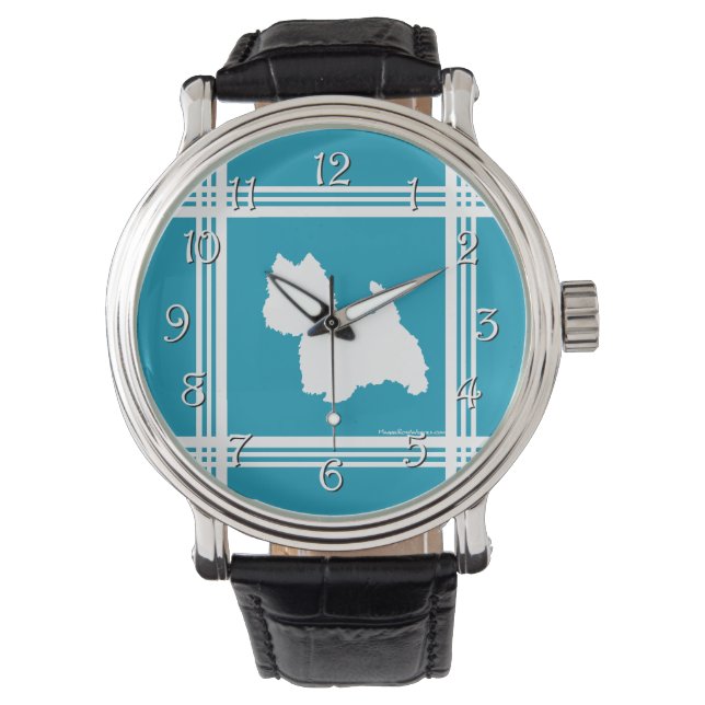 Montre Westies turquoise (devant)