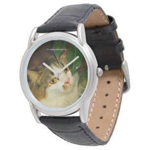 Montre Whimsical Le Chat et la Camellia