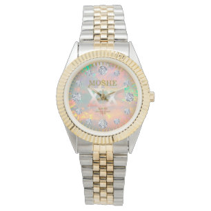 Montre White Fire Opal Dial Star de David
