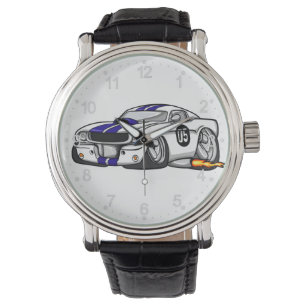 Montre White muscle cartoon