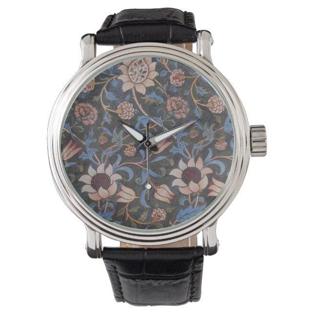 Montre William Morris Evenlode Textile Floral Art (devant)