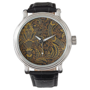 Montre William Morris India Rouge Floral Vintage Classiqu