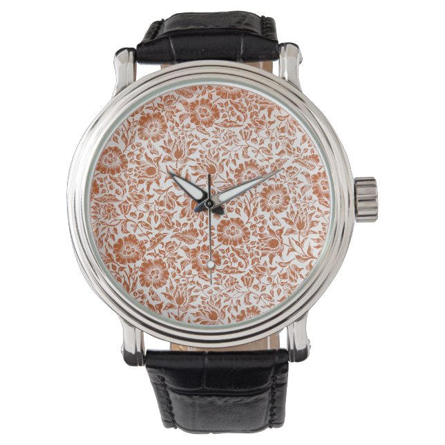 Montre William Morris Mallow Fond d'écran floral (devant)