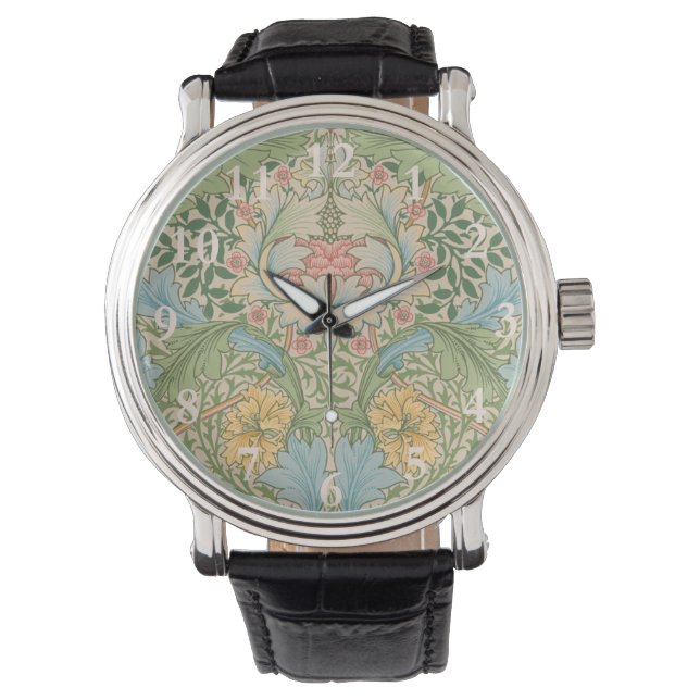 Montre William Morris Myrtle Fleur Floral Botanique (devant)