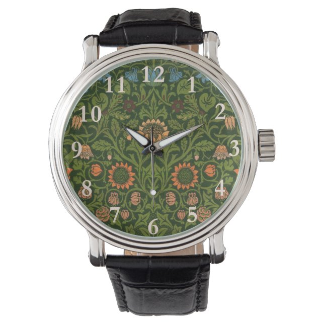 Montre William Morris Violet et Columbine Art Rug (devant)