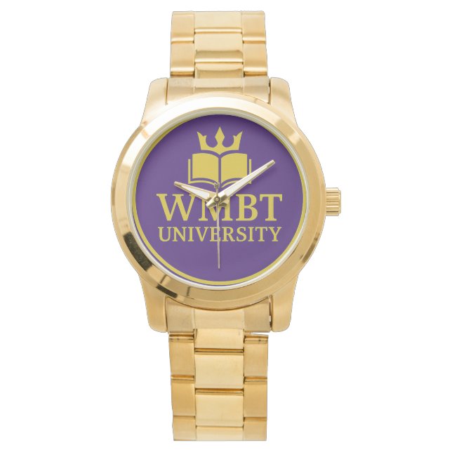 Montre WMBT University Gold plated Watch (devant)