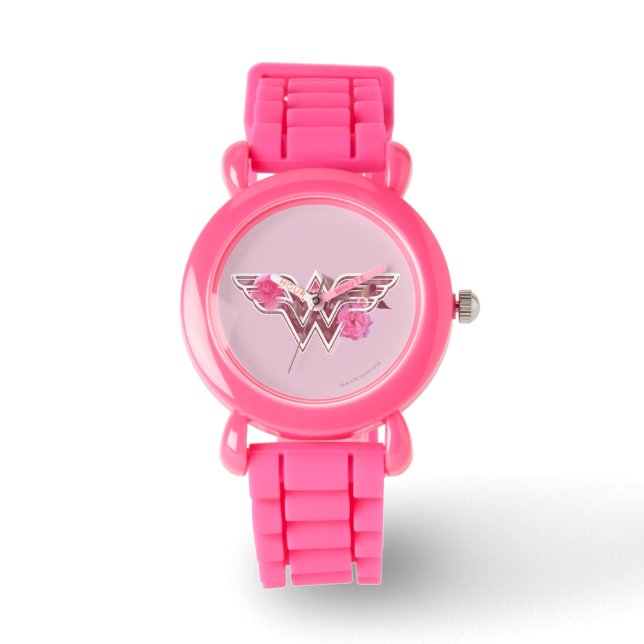Montre Wonder Woman Pink Camellia Flowo (Recto)