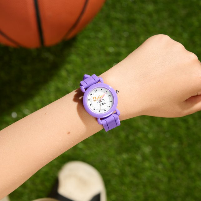Montre WOW! 🟣 Custom Purple Kids Watch Gift (Poignet)