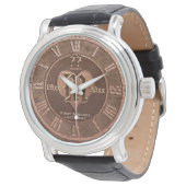 Montre Yar Vintage Copper Look Wedding Anniversary (Incliné)