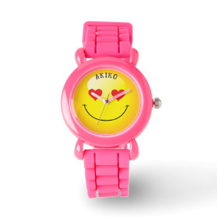 Montre Yellow Emoji souriant visage Decora Kei