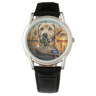 Montre Yellow Labrador Watch, Chasse au canard