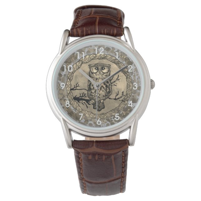 Montre Yeux de hibou regardent (devant)