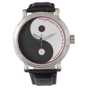 Montre Yin et Yang "Tout est comme il devrait être..."