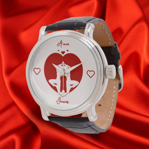 Montre Yoga romantique personnalisé Couple eWatch