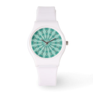 Montre Yukka Green et une pointe de kaléidoscope rose