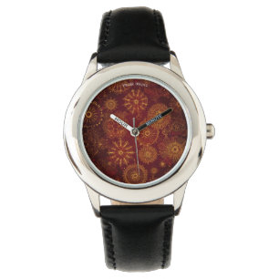 Montre Yuletide Opulence : Threads dorés de Noël