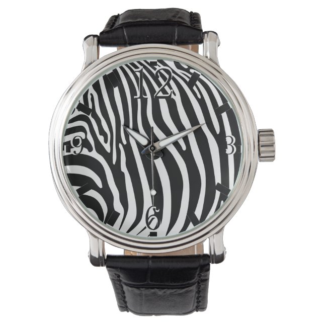 Montre Zebra Animalprint (devant)