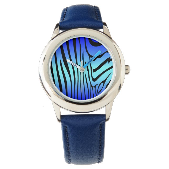 Montre Zesty Zebra Blue (devant)