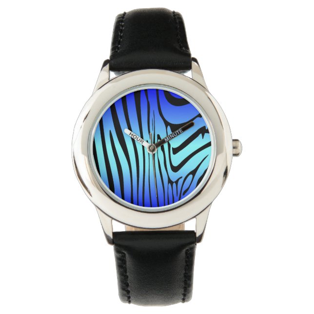 Montre Zesty Zebra Blue (devant)