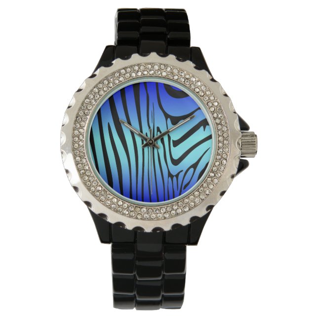 Montre Zesty Zebra Blue (devant)