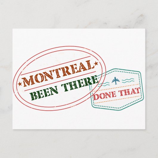 Montreal Been deed dat Briefkaart (Voorkant)