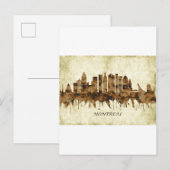 Montreal Canada Cityscape Uitnodiging Briefkaart (Voorkant / Achterkant)