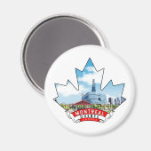 Montreal, Canada Magneet (Voorkant / Achterkant)